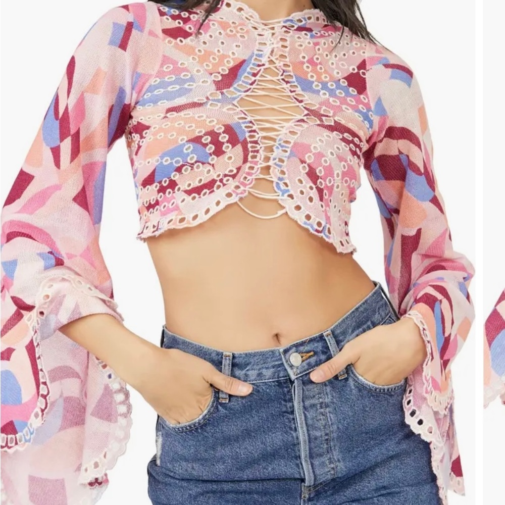 Free people crop top, size XS, never worn
